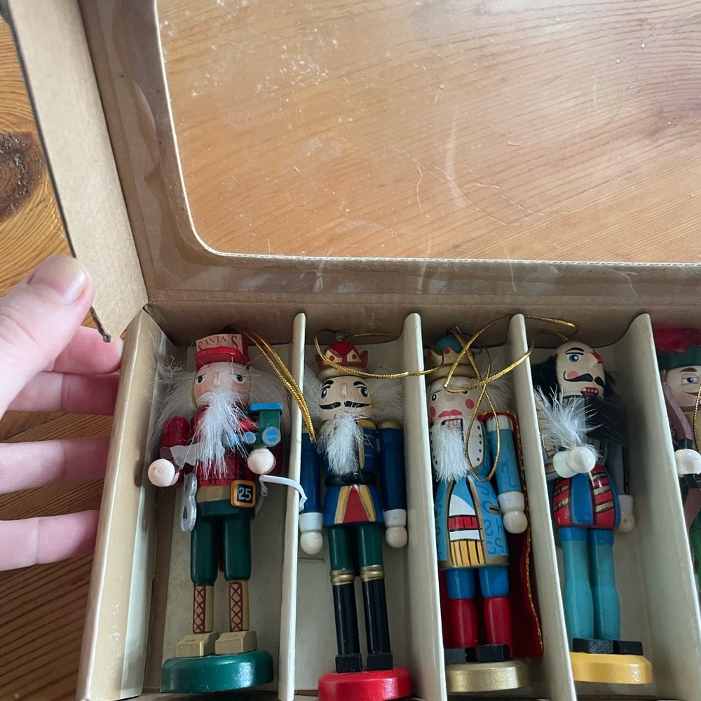 Vintage Nutcracker Ornament Set (8 total)